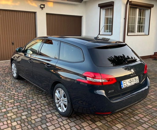 Peugeot 308 cena 54900 przebieg: 61000, rok produkcji 2019 z Łódź małe 781